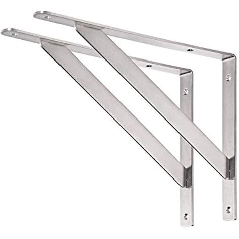 stainless steel shelf brackets 14x6